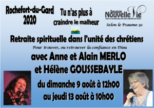 Retraite spirituelle "Tu n'as plus à craindre le malheur" Retraite spirituelle "Tu n'as plus à craindre le malheur"